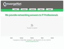 Tablet Screenshot of convergenetinc.com